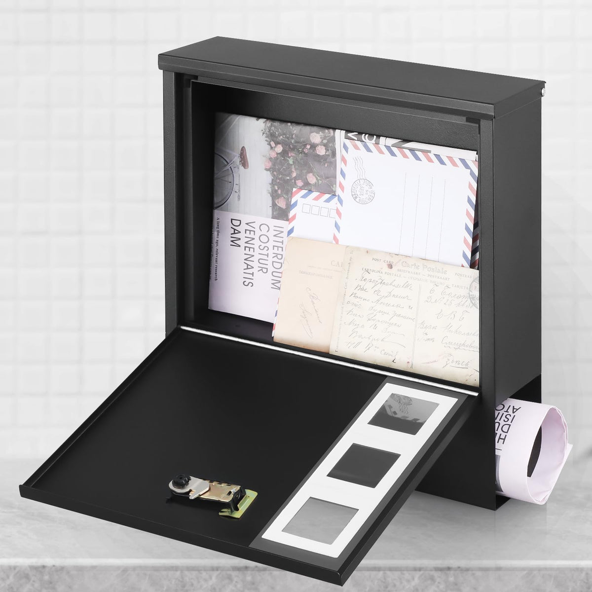 Xydled mailbox secure quick-access for everyday mail and valuables