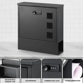 Xydled mailbox wall-mount design saving space and improving accessibility