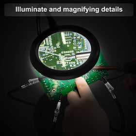 XYK 3x magnifying lamp with LED illumination for detailed inspection