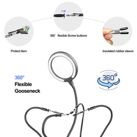 XYK Flexible gooseneck arms enabling precise component positioning