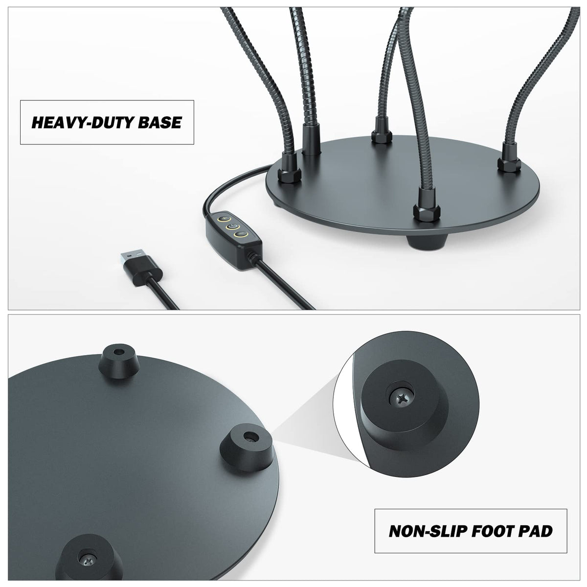 XYK Heavy-duty powder-coated base for stable soldering sessions