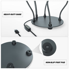 XYK Heavy-duty powder-coated base for stable soldering sessions