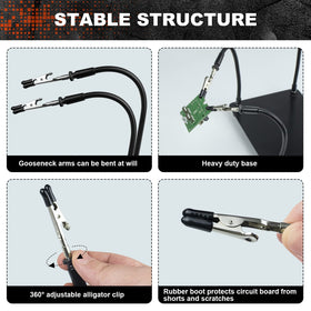 XYK Helping Hands arm-clip assembly demonstrates adjustable positioning and secure holds.