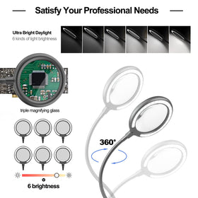 XYK Rotatable alligator clips for secure, 360-degree adjustments