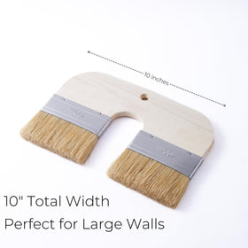 Xylarnoveth natural bristle limebrush for smooth lime-based paint application