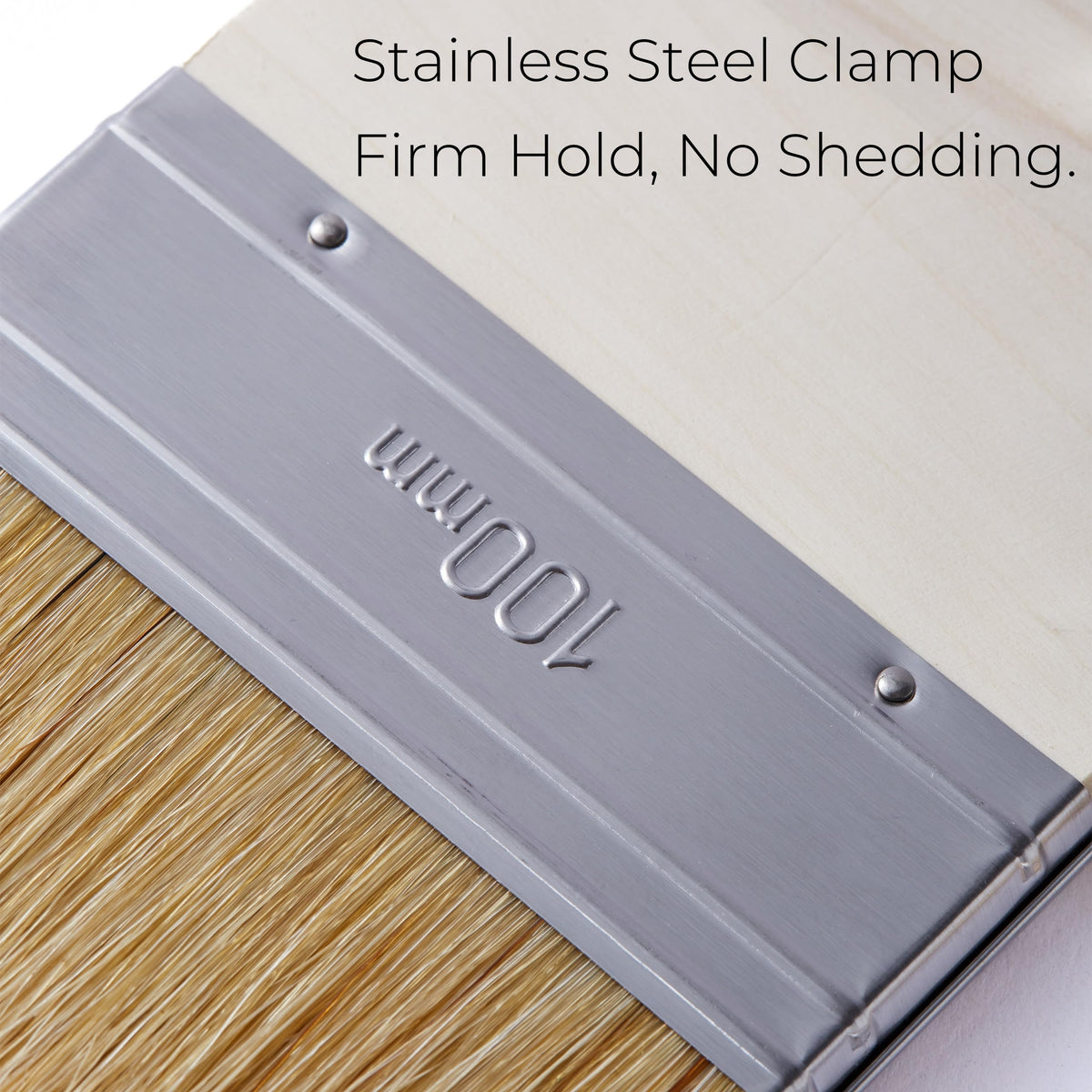 Xylarnoveth stainless steel ferrule reducing bristle shedding during use