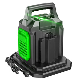 XYT-TECH dual replacement charger front view enables quick two-battery charging.
