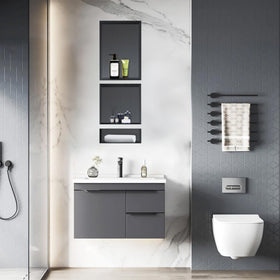 XZETORA shower niche easy installation with user-supplied screws