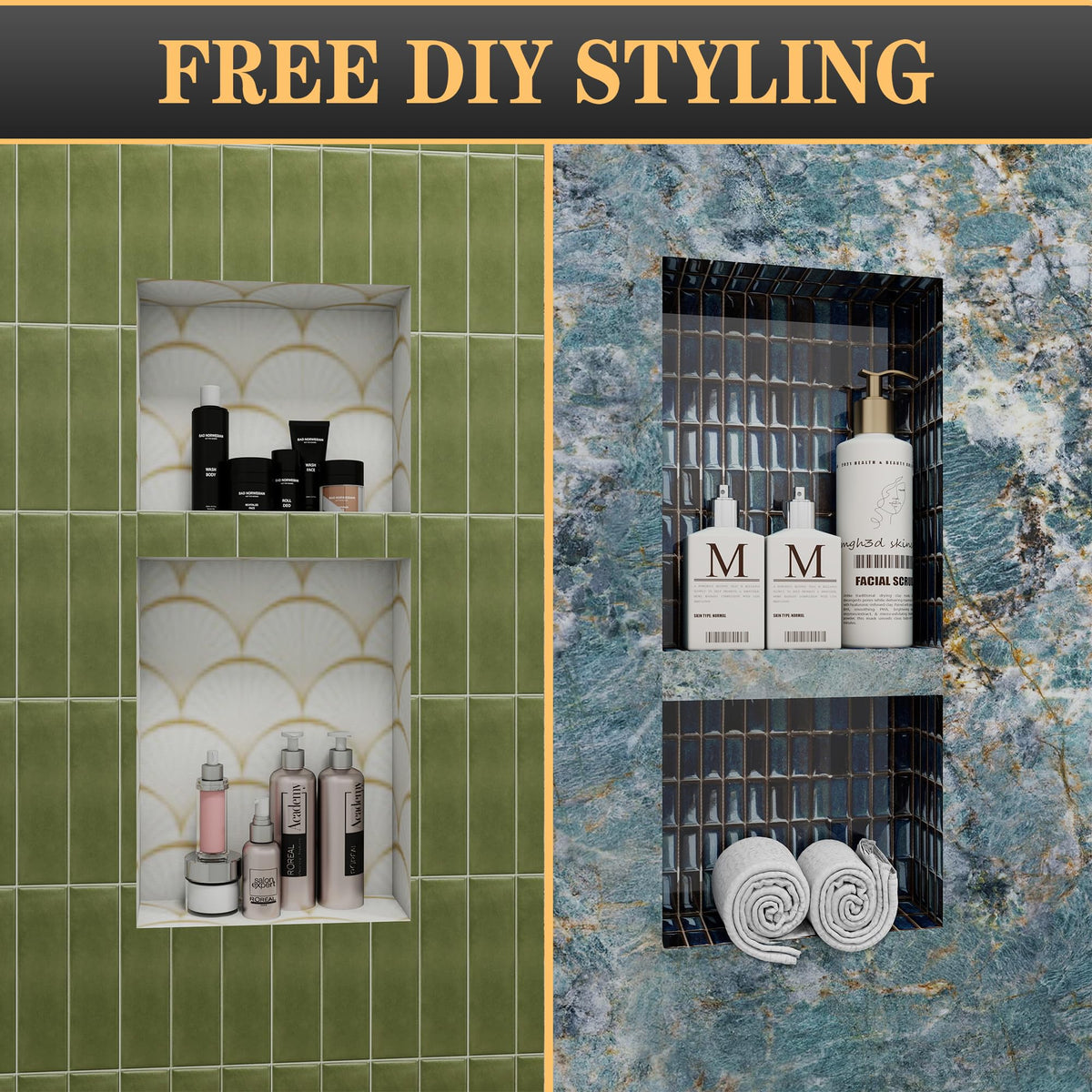XZETORA tile-ready design enables seamless bathroom integration.
