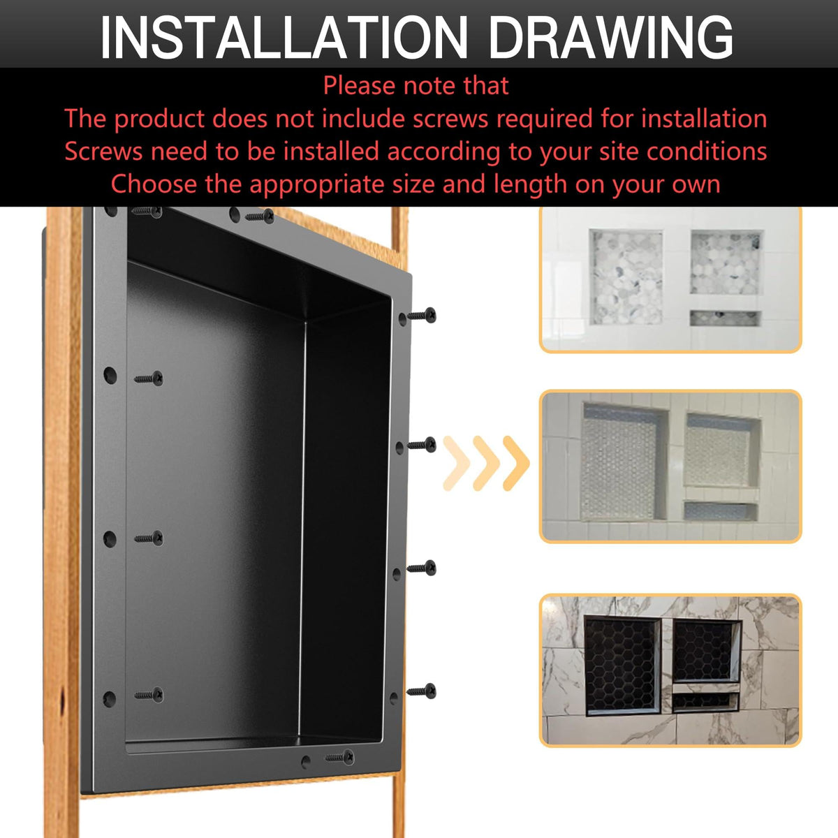 XZETORA shower niche made with fire-resistant SMC material
