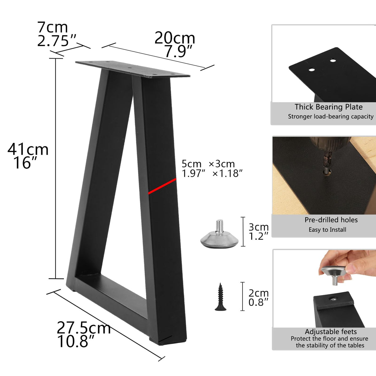 Y-CFHFC pre-drilled mounting plate simplifies quick assembly.