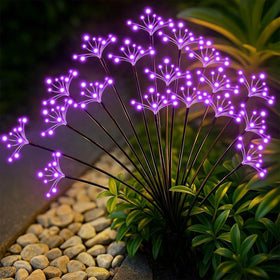 YaaFen starburst copper-wire lights illuminate yards with a graceful swaying glow.