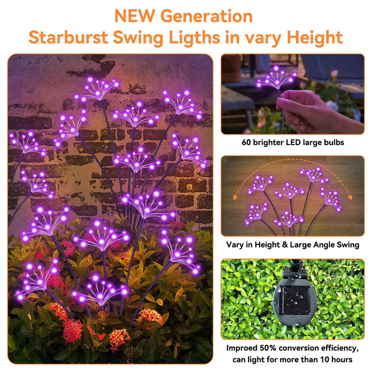 YaaFen 2-pack waterproof lights withstand rain, snow, and frost while delivering steady or flashing modes.