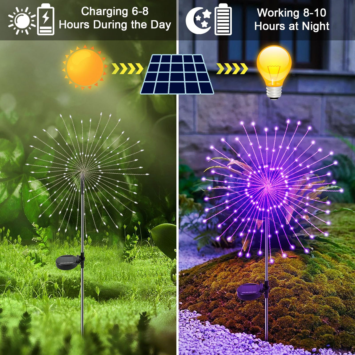 YaaFen solar lights pathway design brighten walkways with charming silhouettes