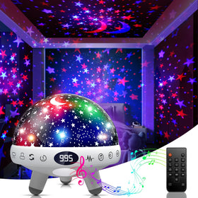 YACHANCE kids sound machine with star projector brightens bedtime