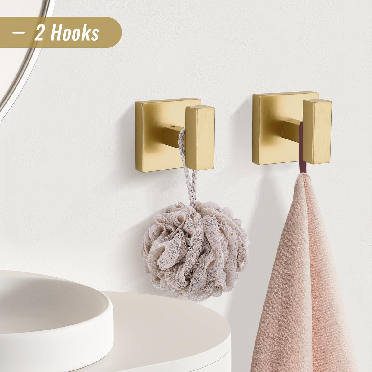 YACVCL brushed gold toilet paper holder keeps essentials within reach.