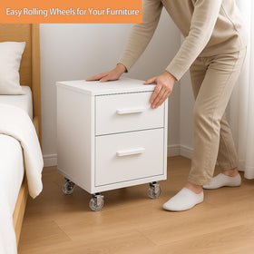 YAEMIKY versatile casters fit cabinets, ottomans, benches, and more.