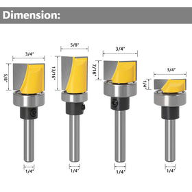 Heat-treated alloy blade on YAKAMOZ bits for durable, clean cuts