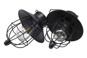 YAKii solar lanterns emit warm white glow for cozy backyard evenings.