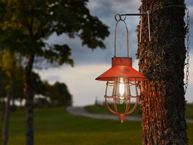 YAKii two-pack lanterns suitable for camping or pergola lighting.