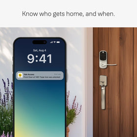 Yale Assure Lever backup keypad works even without a phone.