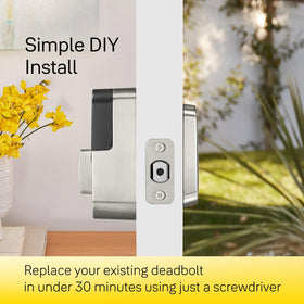 Simple screwdriver-only installation on most standard doors