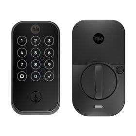 Yale Assure Lock 2 on a front door keypad for secure keyless entry
