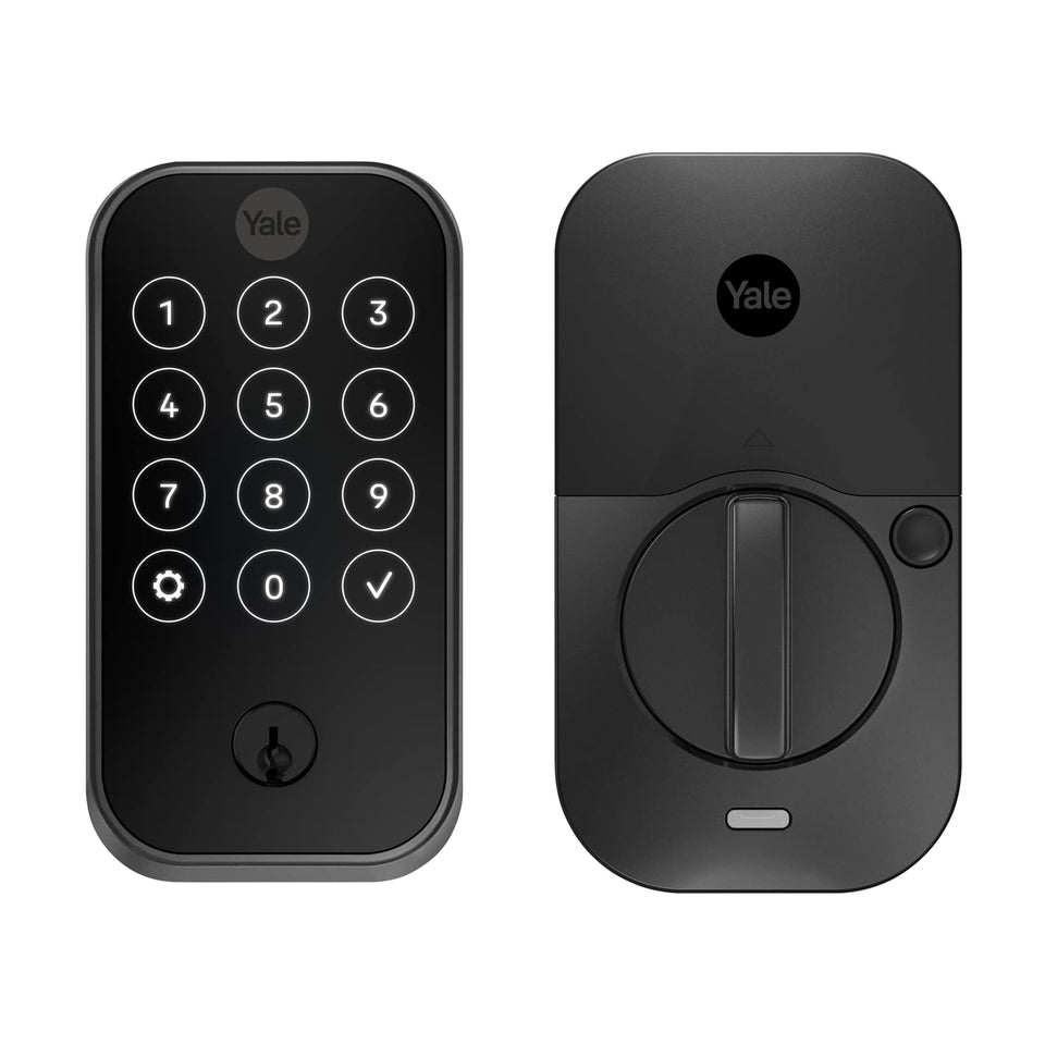 Yale Assure Lock 2 on a front door keypad for secure keyless entry