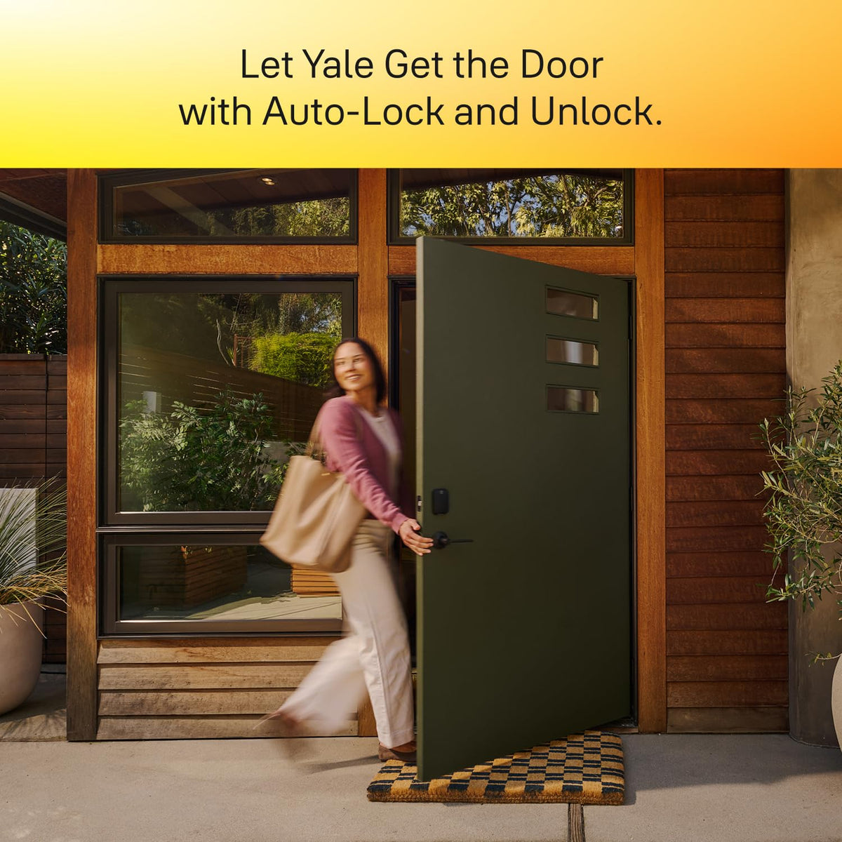 Close-up of Yale Assure Lock 2 keypad enabling quick, secure entry