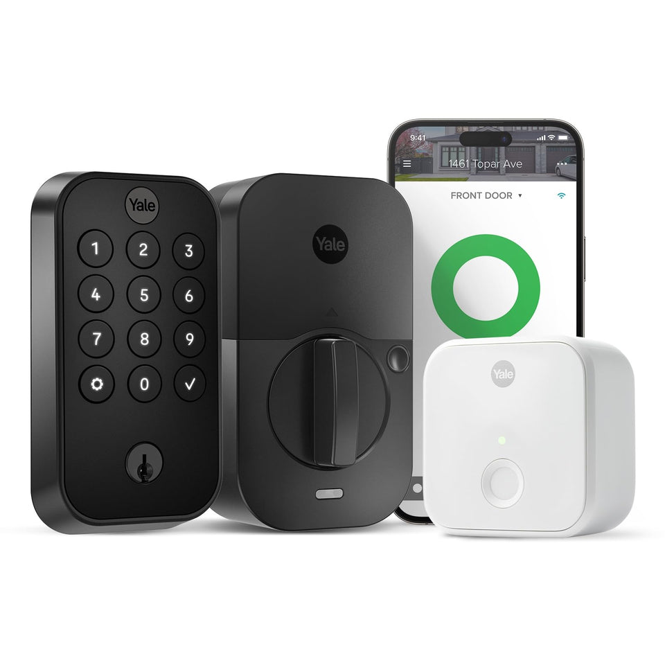 Yale Assure Lock 2 keypad on front door for seamless keyless entry