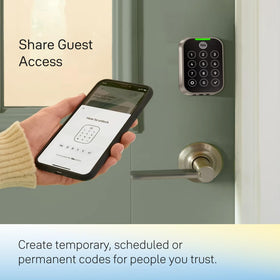 Yale Assure Lock 2 remote access notifications on a smartphone.