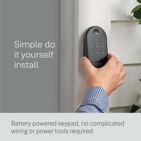 One-Touch Lock allows fast securing of your home