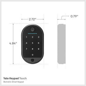 Yale Keypad Touch One-Touch Locking provides fast door locking when you’re in a hurry.