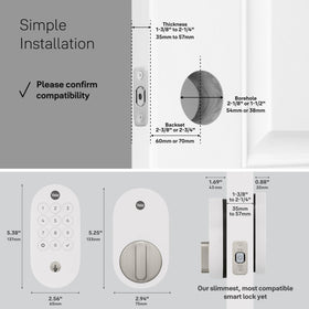 Yale weather-resistant design suited for everyday life at the door