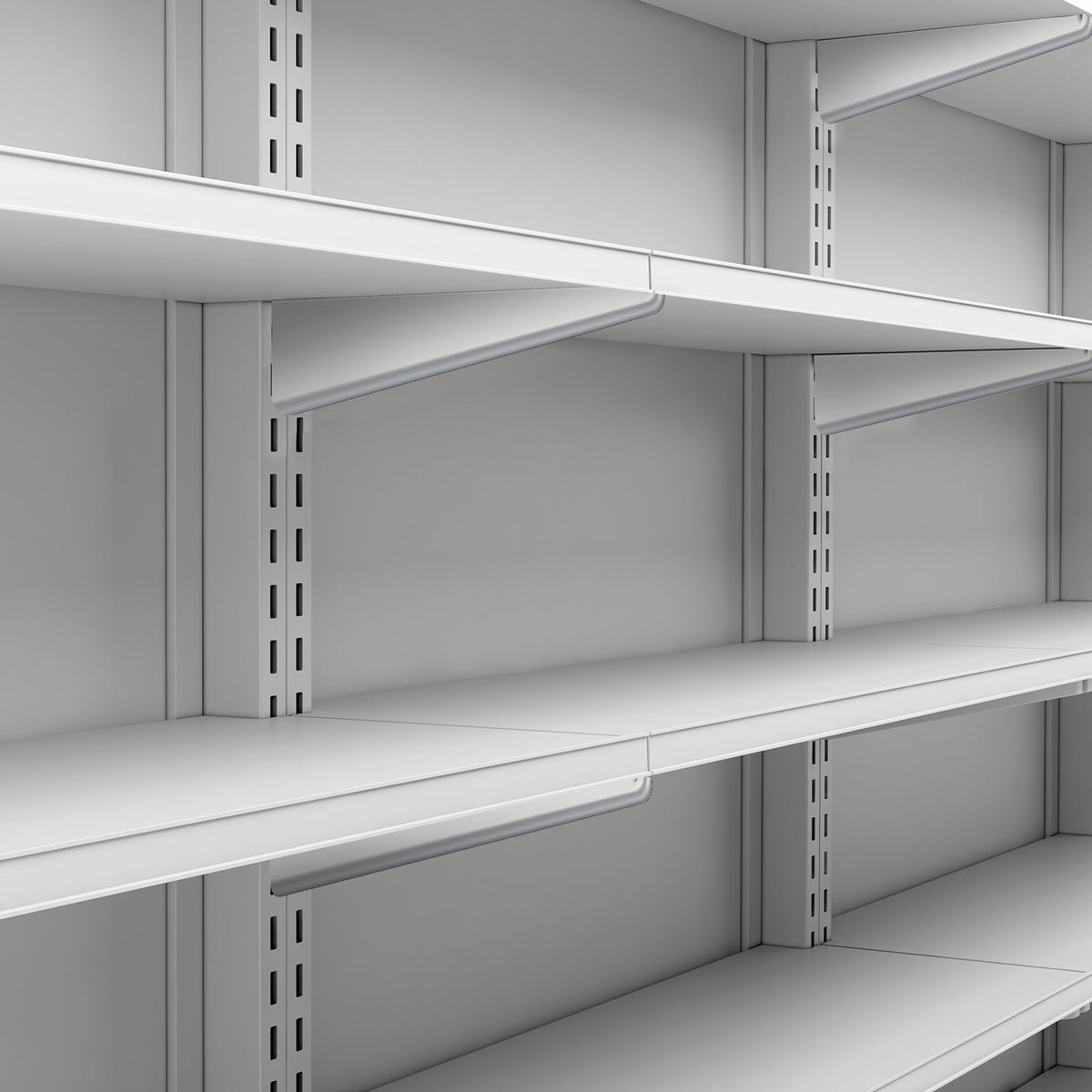 Yalikop eleven-point-five-inch shelf brackets offer strong support with minimal footprint.