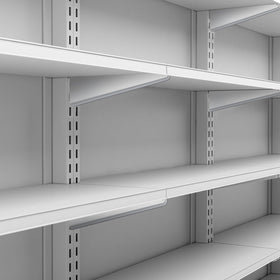 Yalikop eleven-point-five-inch shelf brackets offer strong support with minimal footprint.