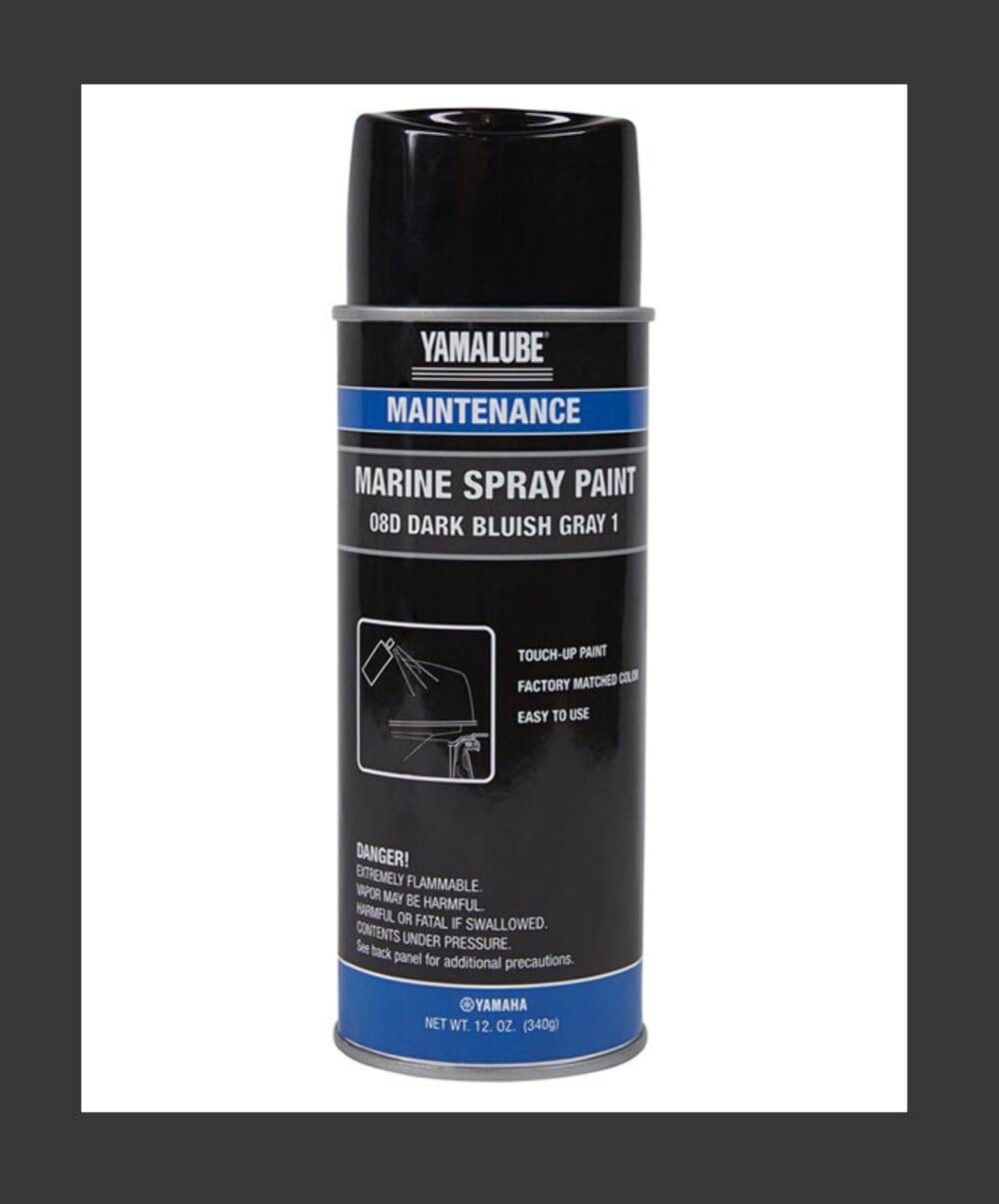 Yamaha Yamalube ACC-MRNPA-IT-8D 08D aerosol can for durable touch-ups on dark bluish gray surfaces