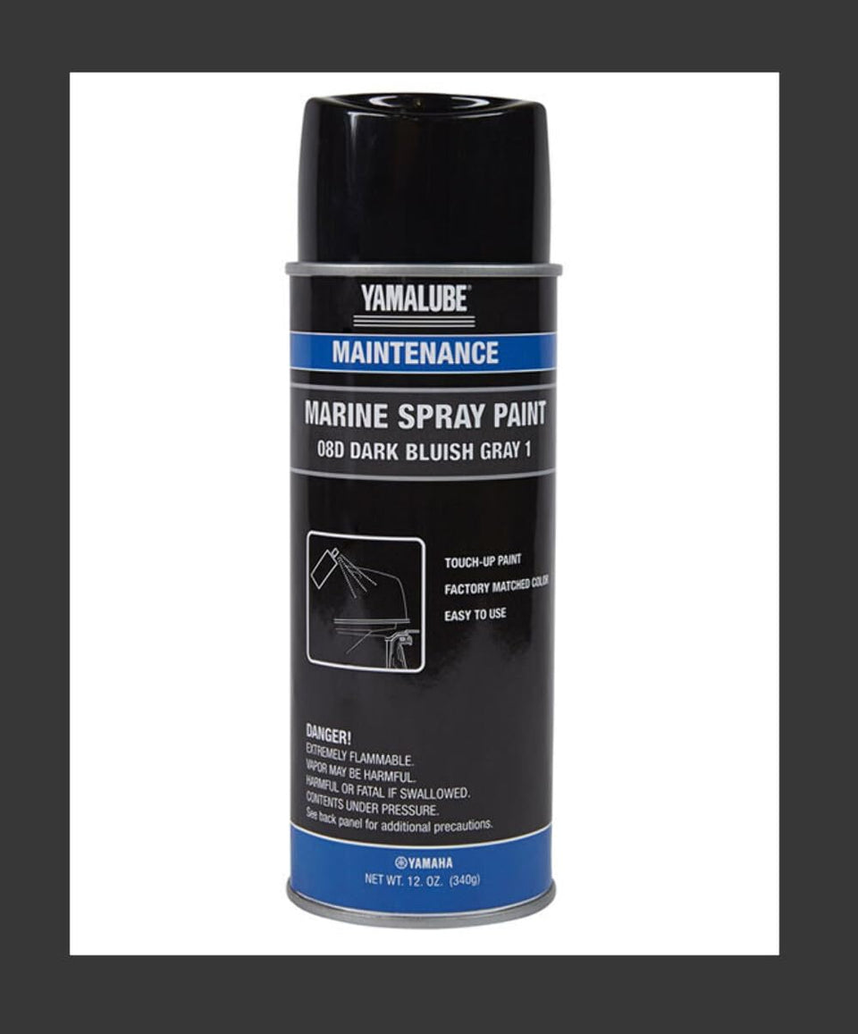 Yamaha Yamalube ACC-MRNPA-IT-8D 08D aerosol can for durable touch-ups on dark bluish gray surfaces