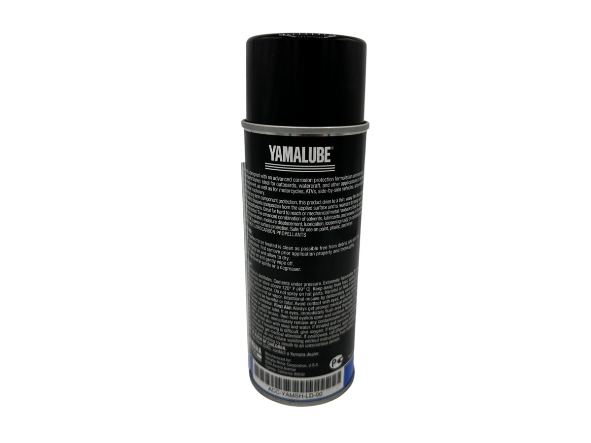 Yamaha Yamashield thin waxy film on metal surface provides lasting moisture displacement.