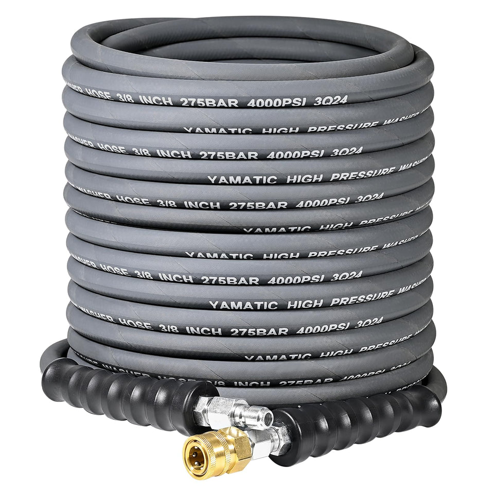 YAMATIC 38 ID hose, 50 ft length for high-flow cleaning tasks