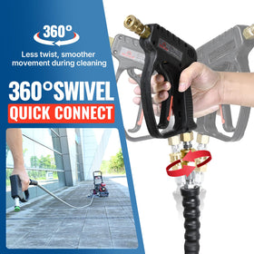 YAMATIC 4200 PSI working pressure hose ready for heavy-duty washing