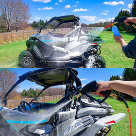 YAMATIC five-nozzle set provides versatile spray options.