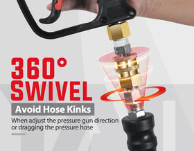 YAMATIC hose handles hot and cold water up to 212°F for versatile cleaning
