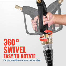 YAMATIC foam cannon ready gun delivers thick foam for cleaning.