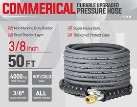 YAMATIC 360-degree swivel reduces hose tangling during wash work