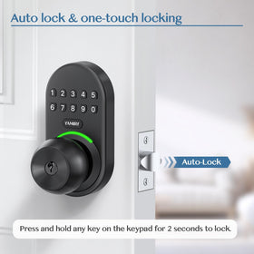 Yamiry keypad smart lock aluminum body delivering durable protection