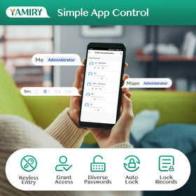 Yamiry Deadbolt showcasing flexible locking options for security