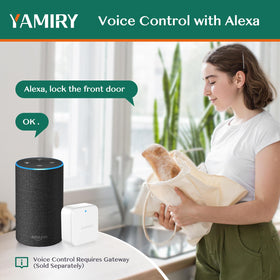 Yamiry Smart Door Lock keyless entry with six unlock options