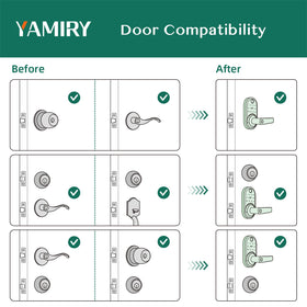 Yamiry Smart Lock Alexa voice unlock for hands-free access.