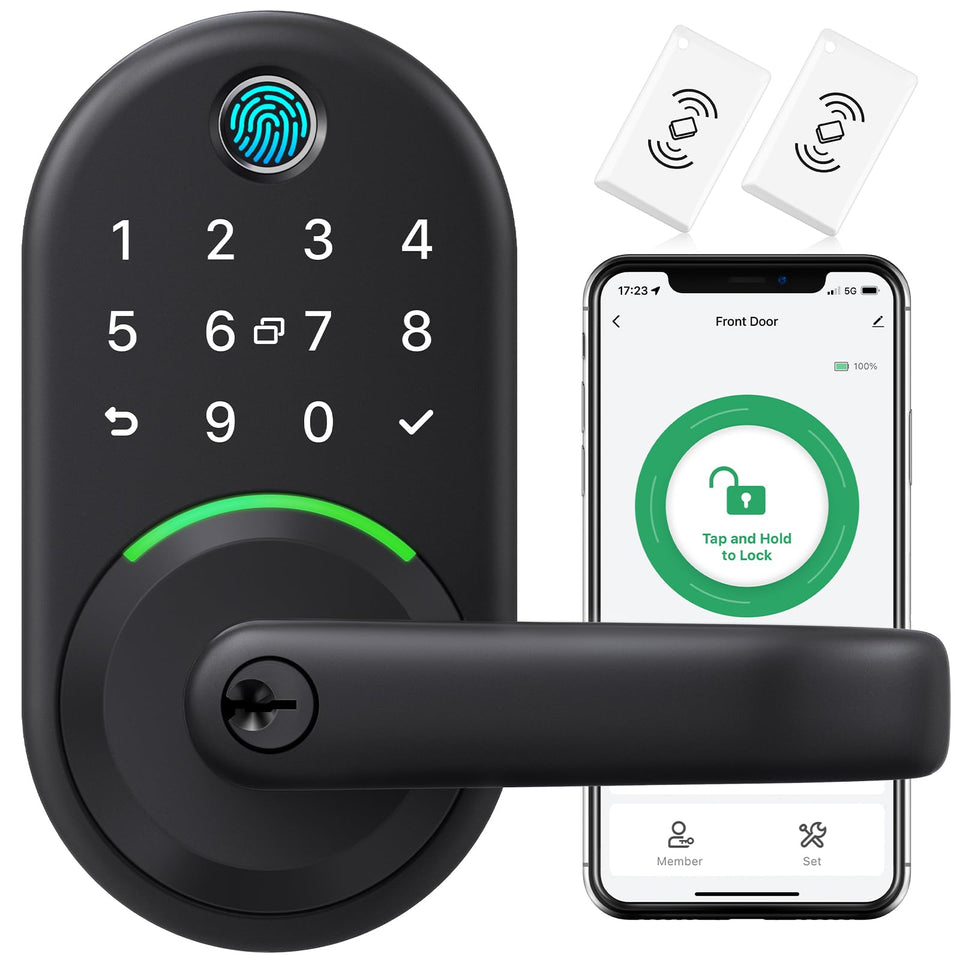 Yamiry Smart Lock fingerprint unlock enables quick secure entry.